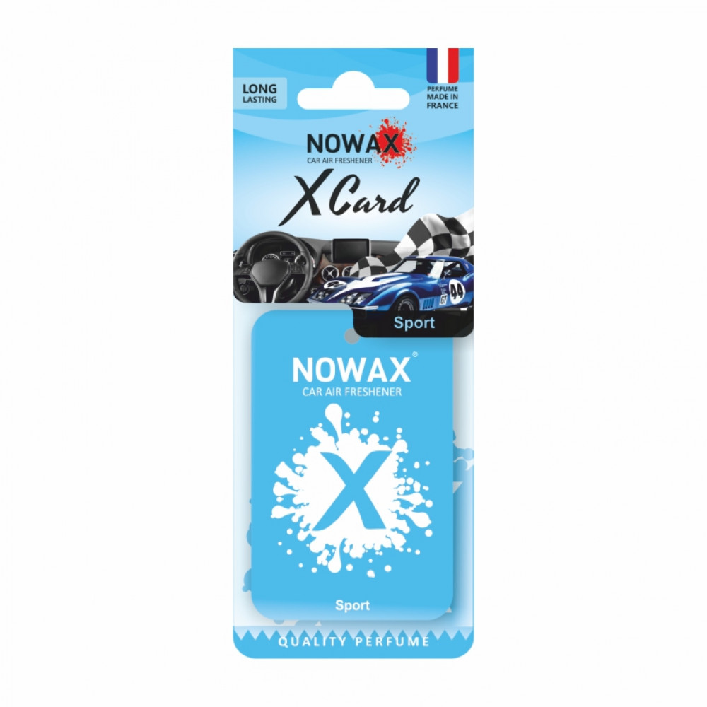 NOWAX Автомобільний ароматизатор повітря полімерний Nowax X Bag - Sport (20шт/ящ)