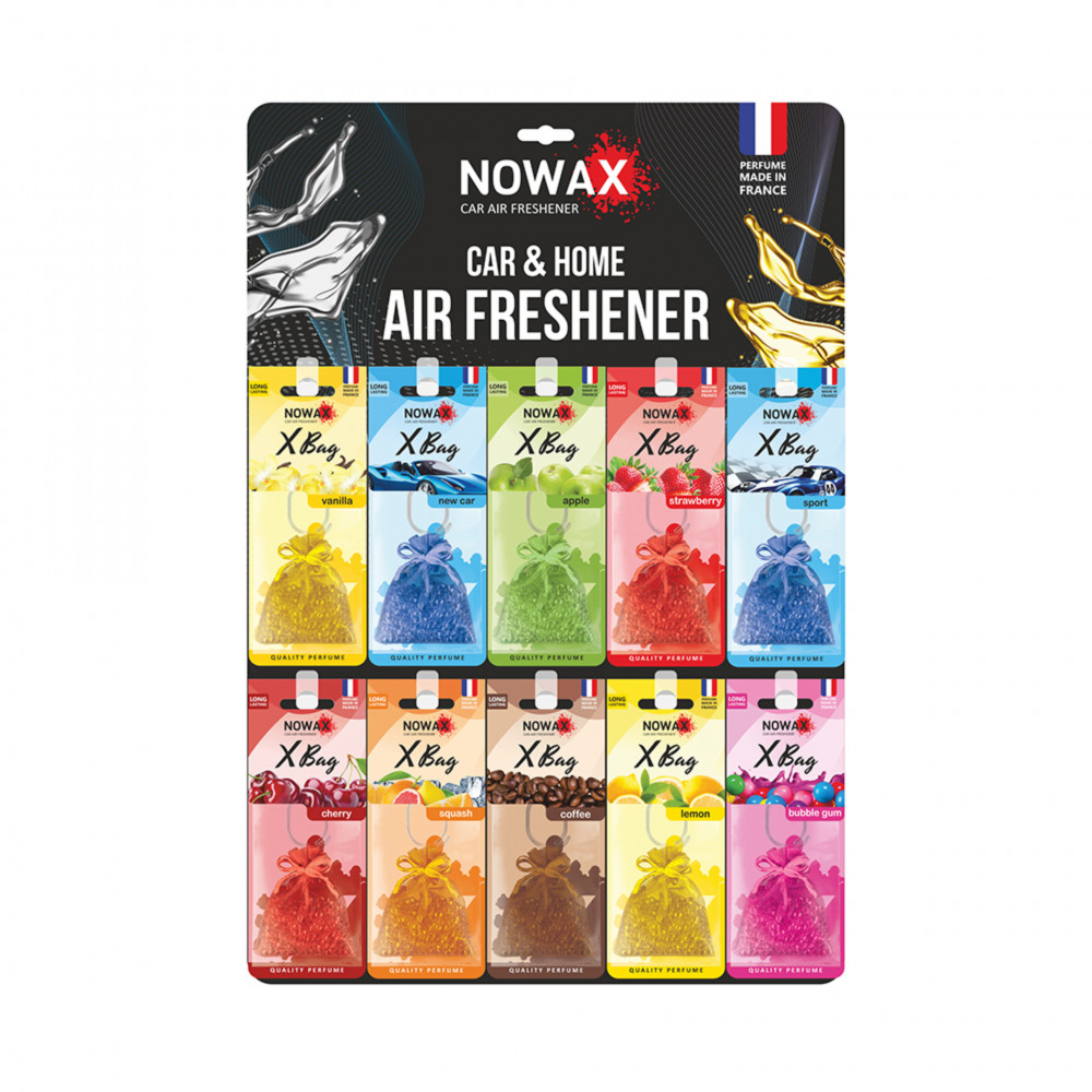 NOWAX Автомобільний ароматизатор повітря Nowax X Bag, дисплей (30шт.)