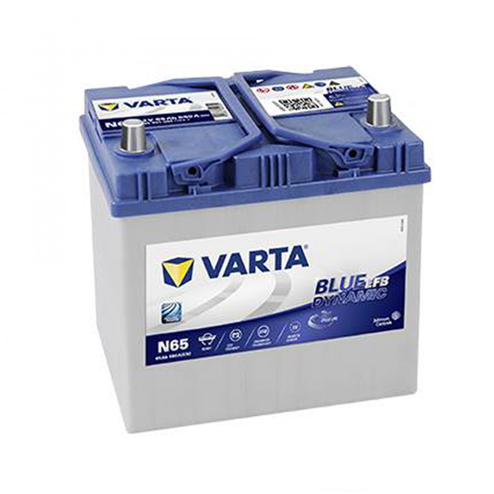 VARTA 65Ач  Blue Dynamic  EFB  АЗИЯ   N65 (0)