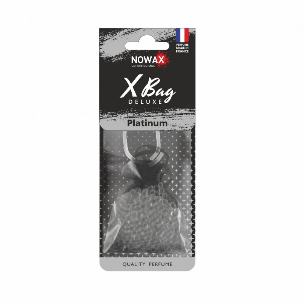 NOWAX Автомобільний ароматизатор повітря полімерний  X Bag DELUXE - Platinum