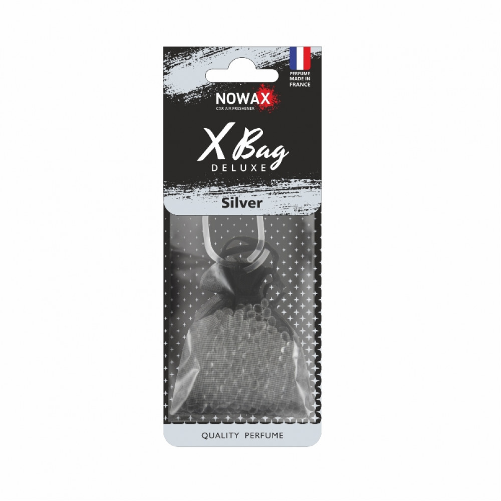 NOWAX Автомобільний ароматизатор повітря полімерний  X Bag DELUXE - Silver