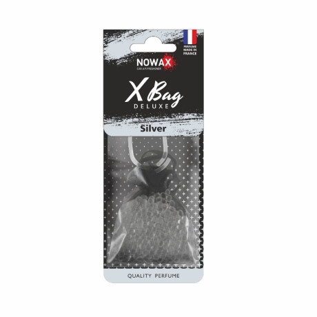 NOWAX Автомобільний ароматизатор повітря полімерний  X Bag DELUXE - Silver