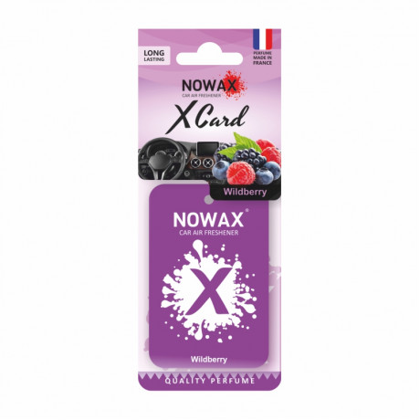 NOWAX Автомобільний ароматизатор повітря полімерний Nowax X Bag - Wildberry (20шт/ящ)