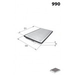 ELR7254 Фільтр салону ( аналогWP9344/LA471) 