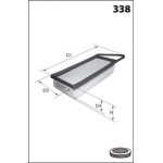 ELP9027 Фільтр повітря ( аналогWA9472/LX1620) 