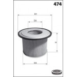 EL3906 Фільтр повітря ( аналогWA6083/) 