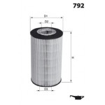 ELH4395 Фільтр оливи ( аналогWL7442/OX424D) 