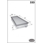 ELP3966 Фільтр повітря ( аналогWA6669/LX694) 