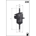 ELE6021 Фільтр палива ( аналогWF8152/KL238) 