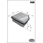 ELP9297 Фільтр повітря ( аналогWA9576/LX2681) 