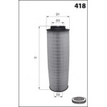 EL9224 Фільтр повітря ( аналогWA9485/LX816/5) 