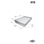 ELR7501 Фільтр салону ( аналог93135E/LA148) 