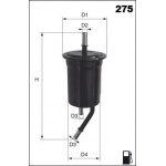 ELE6068 Фільтр палива ( аналогWF8332/KL488) 