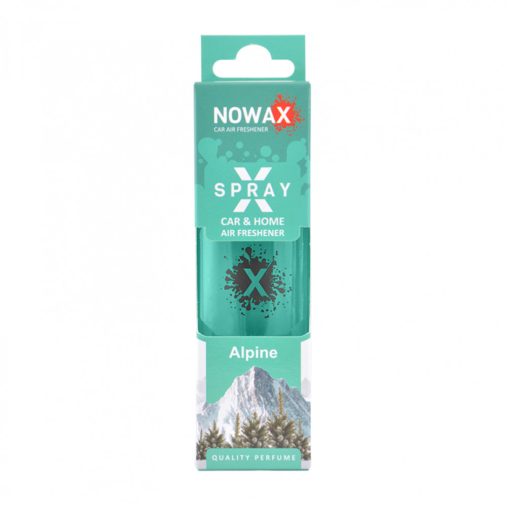 NOWAX Ароматизатор повітря з розпилювачем в коробці NOWAX серія “X Spray“ - Alpine