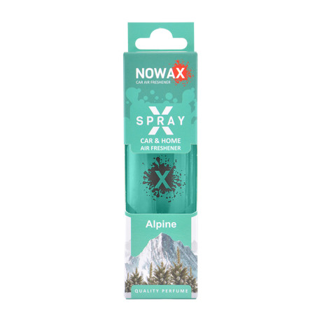 NOWAX Ароматизатор повітря з розпилювачем в коробці NOWAX серія “X Spray“ - Alpine