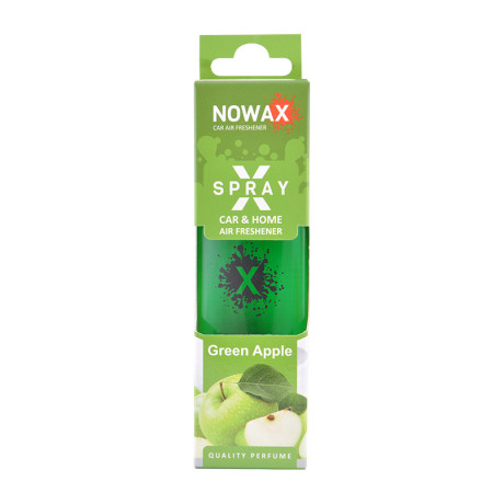NOWAX Ароматизатор повітря з розпилювачем в коробці NOWAX серія “X Spray“ - Green apple