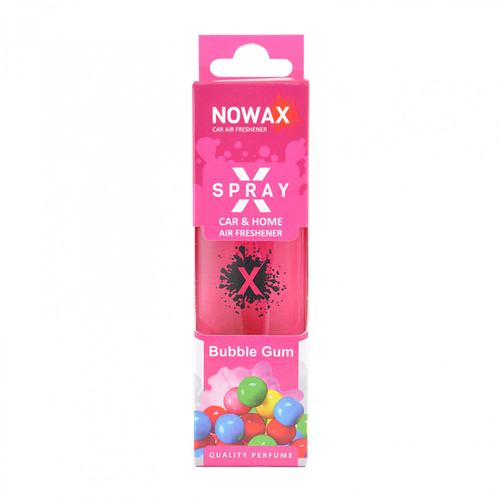 NOWAX Ароматизатор повітря з розпилювачем в коробці NOWAX серія “X Spray“ - Bubble Gum