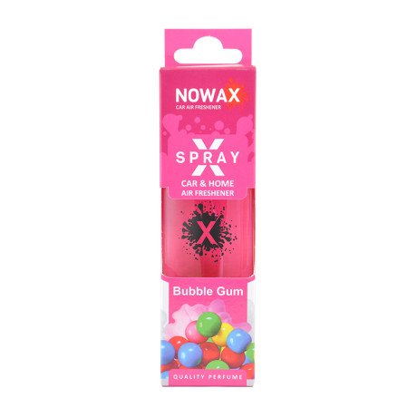 NOWAX Ароматизатор повітря з розпилювачем в коробці NOWAX серія “X Spray“ - Bubble Gum