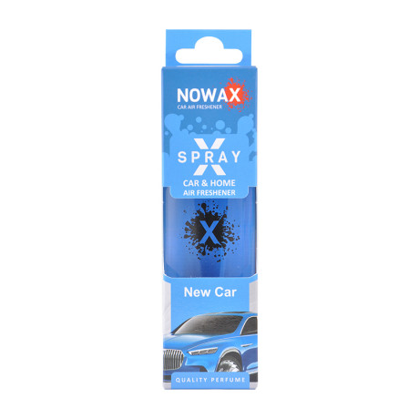 NOWAX Ароматизатор повітря з розпилювачем в коробці NOWAX серія “X Spray“ - New Car 