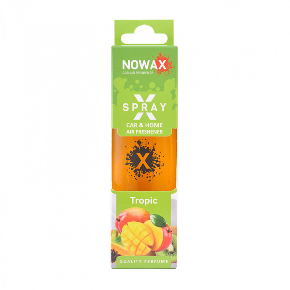 NOWAX Ароматизатор повітря з розпилювачем в коробці NOWAX серія “X Spray“ - Tropic 