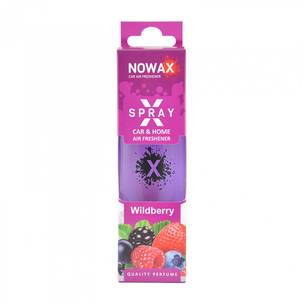 NOWAX Ароматизатор повітря з розпилювачем в коробці NOWAX серія “X Spray“ - Wildberry