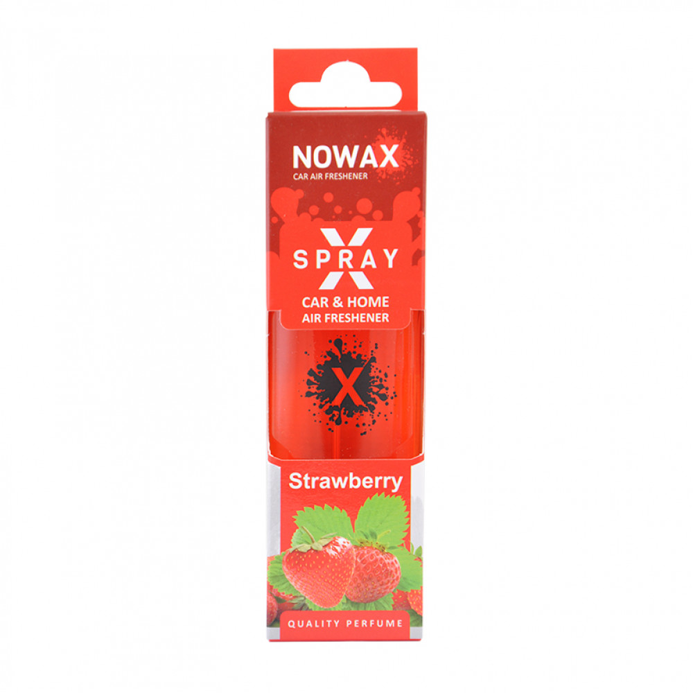 NOWAX Ароматизатор повітря з розпилювачем в коробці NOWAX серія “X Spray“ - Strawberry
