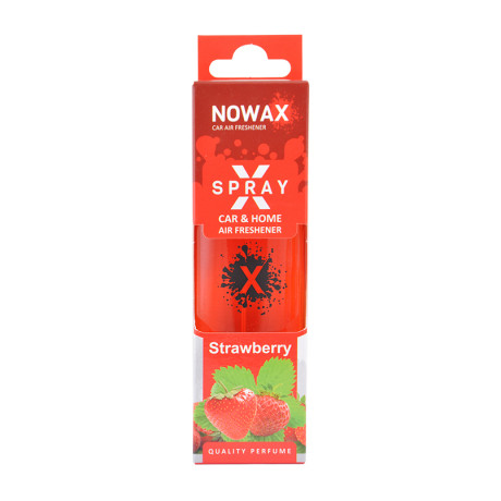 NOWAX Ароматизатор повітря з розпилювачем в коробці NOWAX серія “X Spray“ - Strawberry
