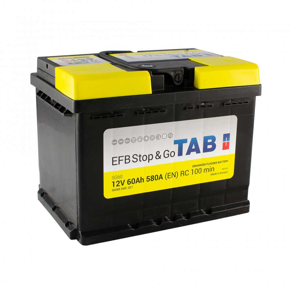 60 Ah/12V TAB EFB (0) Euro