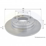 ADC1706 Comline - Диск гальмівний з покриттям 