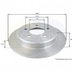 ADC2312 Comline - Диск гальмівний з покриттям 