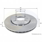 ADC2600V Comline - Диск гальмівний вентильований з покриттям 