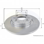 ADC2709  Comline - Диск гальмівний з покриттям 