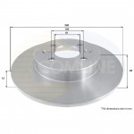ADC1569 Comline - Диск гальмівний з покриттям 