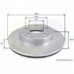 ADC2301V Comline - Диск гальмівний вентильований 