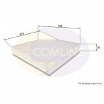 EKF106 Comline - Фільтр салону ( аналогWP9328/LAK386 )  EKF106 Comline - Фільтр салону ( аналогWP9328/LAK386 )