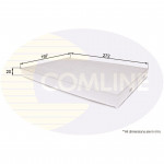 EKF190 Comline - Фільтр салону ( аналогWP9370/LA408 )  EKF190 Comline - Фільтр салону ( аналогWP9370/LA408 )