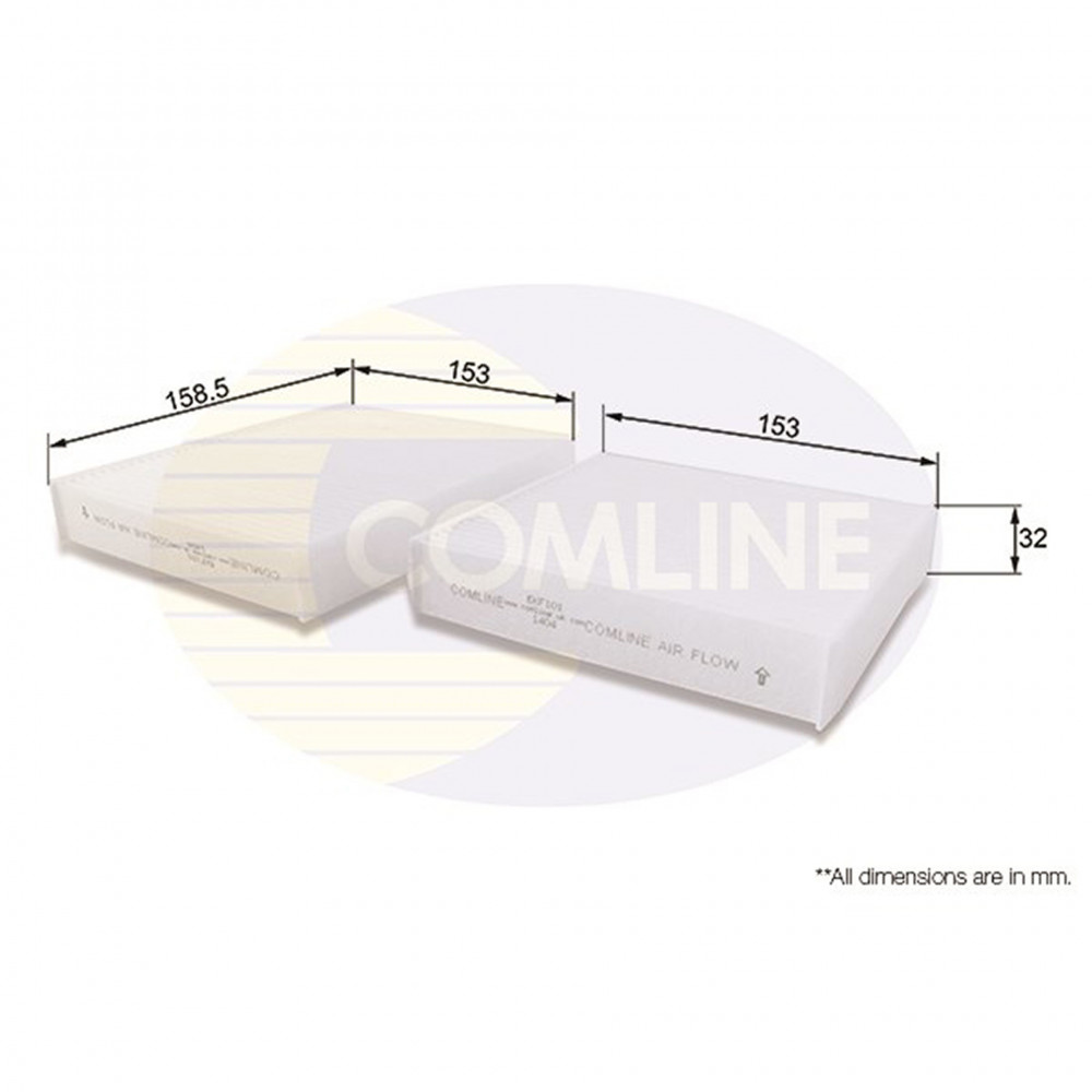 EKF101 Comline - Фільтр салону ( аналогWP9256/LA191/S )