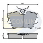 CBP0272 Comline - Гальмівні колодки до дисків  CBP0272 Comline - Гальмівні колодки до дисків