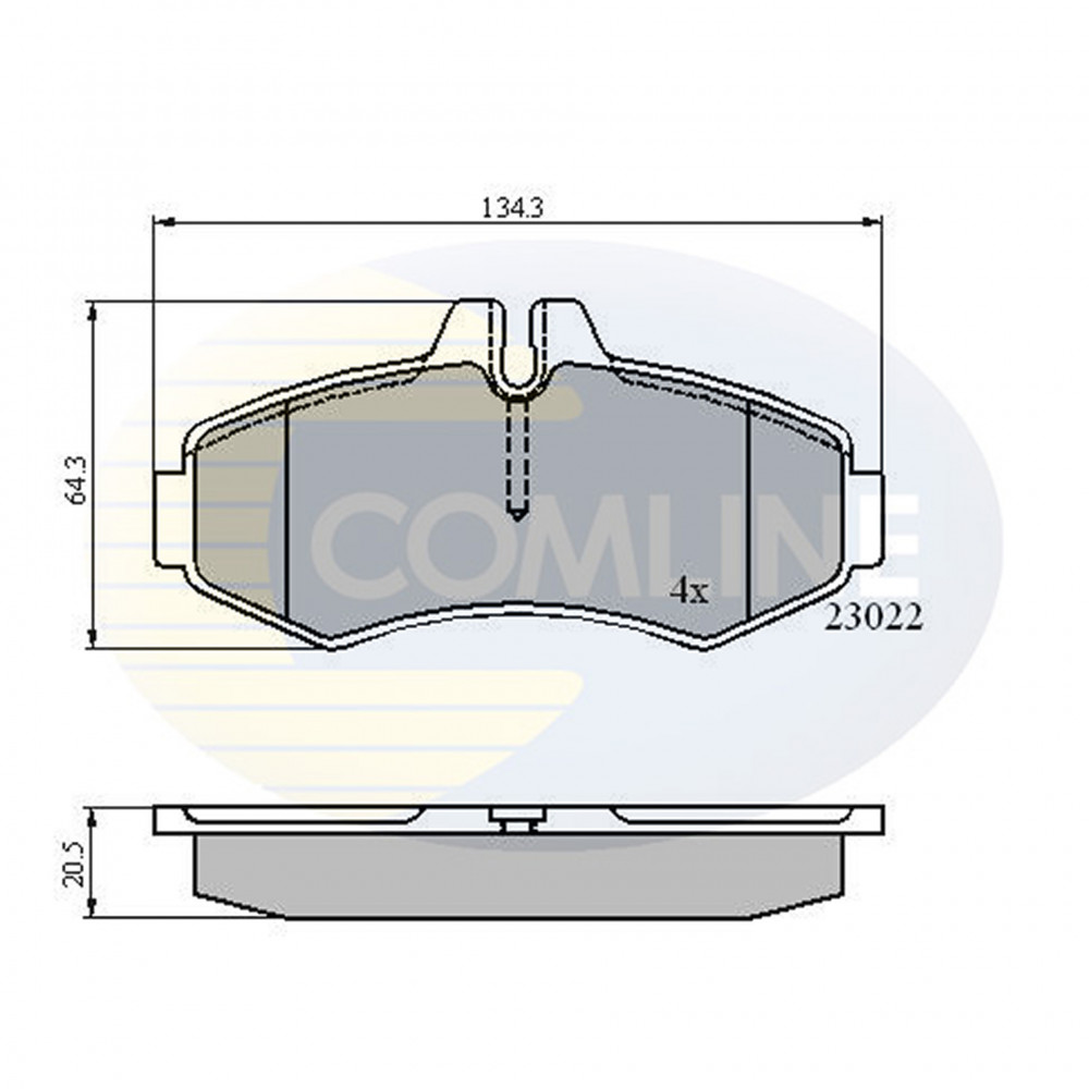 CBP0480 Comline - Гальмівні колодки до дисків