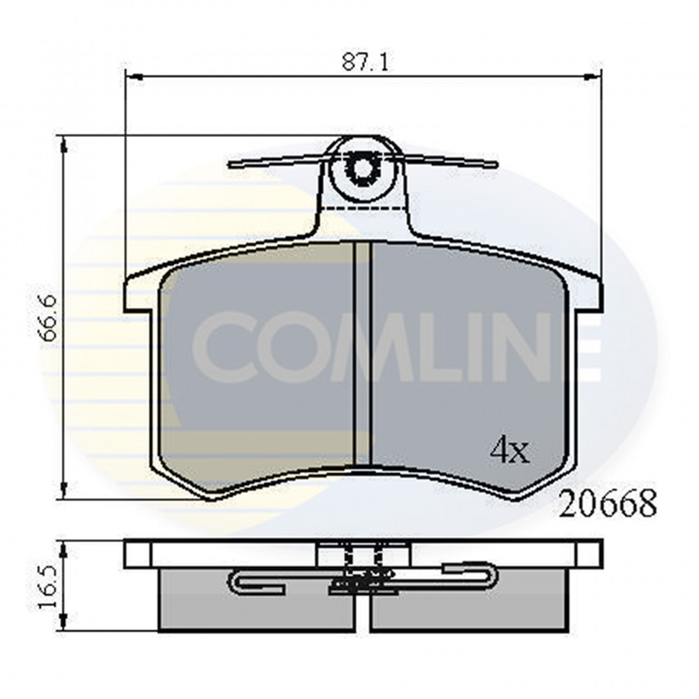 CBP0558 Comline - Гальмівні колодки до дисків
