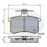 CBP0558 Comline - Гальмівні колодки до дисків  CBP0558 Comline - Гальмівні колодки до дисків