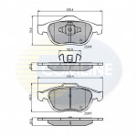 CBP01116 Comline - Гальмівні колодки до дисків  CBP01116 Comline - Гальмівні колодки до дисків