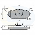 CBP0737 Comline - Гальмівні колодки до дисків  CBP0737 Comline - Гальмівні колодки до дисків