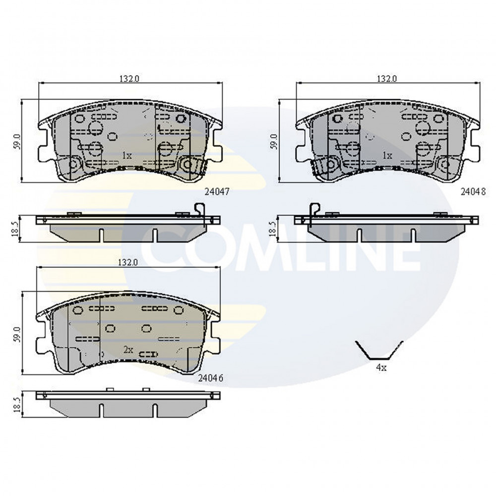 CBP3950 Comline - Гальмівні колодки до дисків