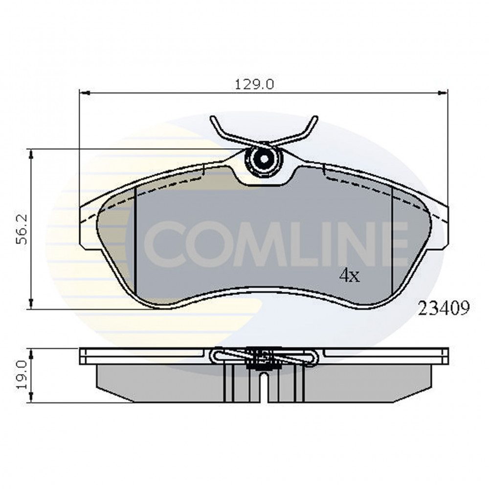 CBP01146 Comline - Гальмівні колодки до дисків