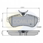 CBP01146 Comline - Гальмівні колодки до дисків  CBP01146 Comline - Гальмівні колодки до дисків