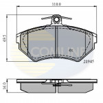 CBP0989 Comline - Гальмівні колодки до дисків  CBP0989 Comline - Гальмівні колодки до дисків