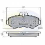 CBP0914 Comline - Гальмівні колодки до дисків  CBP0914 Comline - Гальмівні колодки до дисків