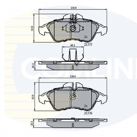 CBP0212 Comline - Гальмівні колодки до дисків
