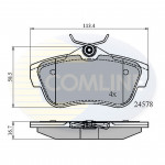 CBP01622 Comline - Гальмівні колодки до дисків  CBP01622 Comline - Гальмівні колодки до дисків